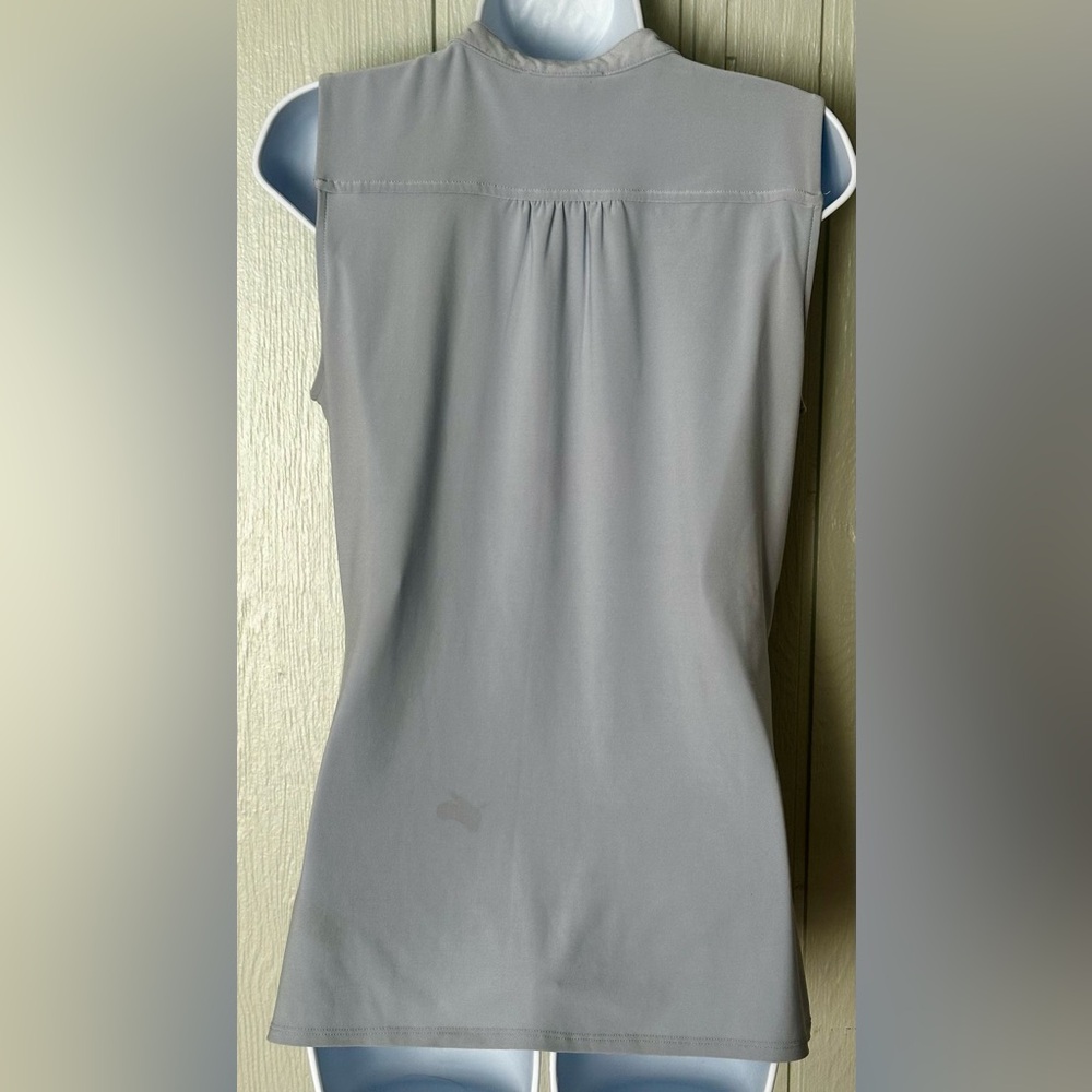 White House Black Market Sleeveless Light Blue Blouse - Picture 6 of 6